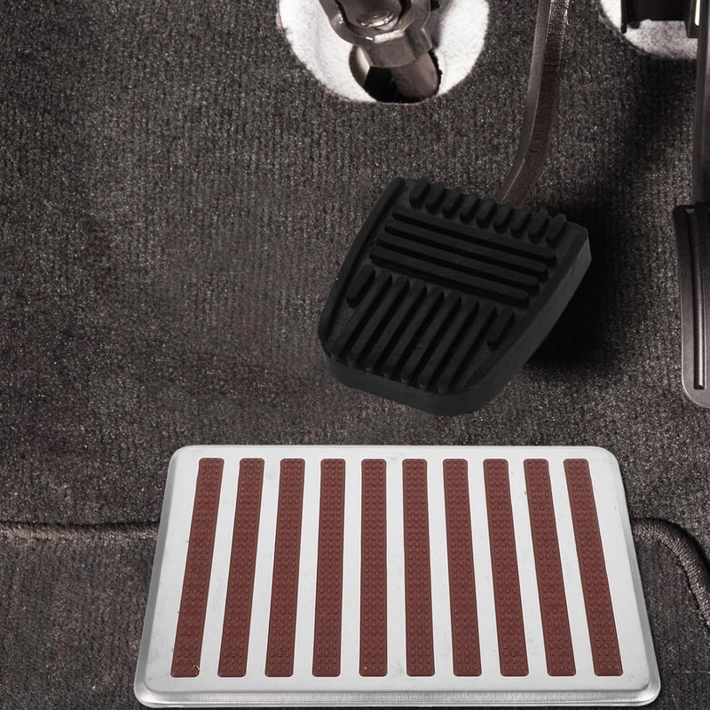 PRETYZOOM Stainless Steel Car Pedal Covers Non-Slip Foot Pedal Pads for Automatic Transmission Sturdy and Wear-Resistant Universal Fit for Cars and Trucks - Image 4