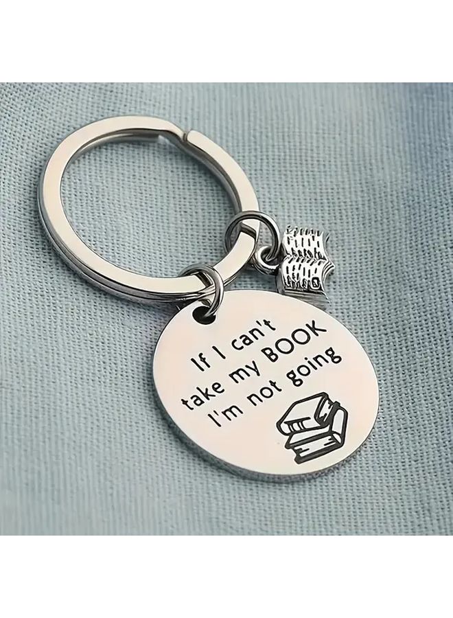Silvery Bookworm Keychains With Book Themed Phrases And Bookmarks Like Tag Stainless Book Key Charms For Bibliophiles Writers Librarians Funny Book Lover Gifts Durable Bookish - Image 5