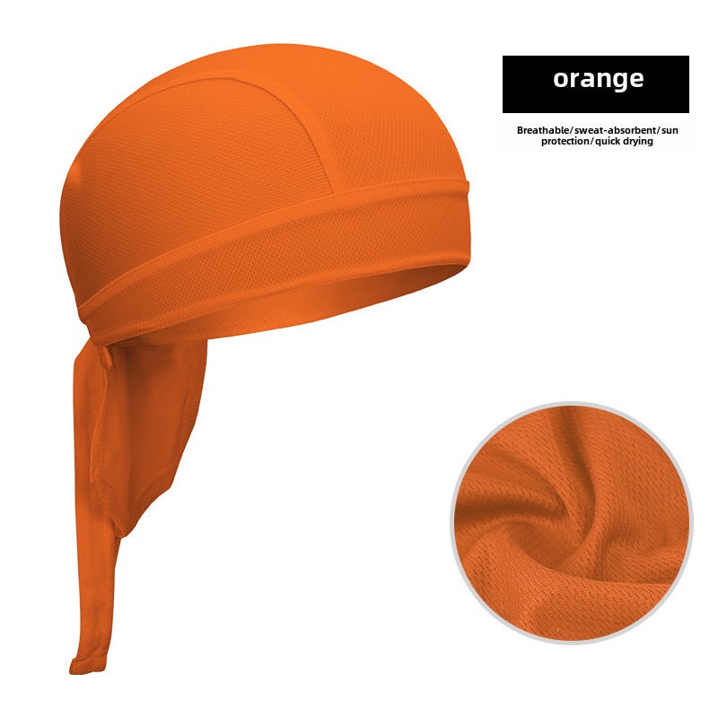 Generic XINTOWN Quick-Dry Cycling Cap Pirate Bandana Helmet Liner Orange 