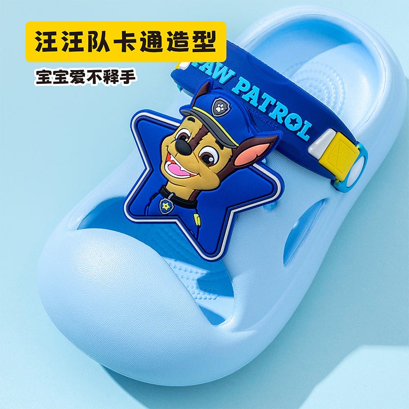 New Wangwang Team Children'S Slippers Baotou Boys And Girls Baby Non-Slip Soft Sole Middle Children'S Sandals - Image 2