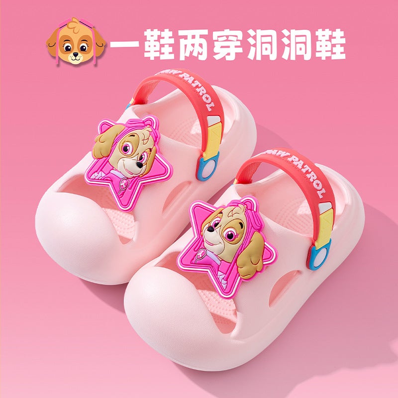 New Wangwang Team Children'S Slippers Baotou Boys And Girls Baby Non-Slip Soft Sole Middle Children'S Sandals - Image 1