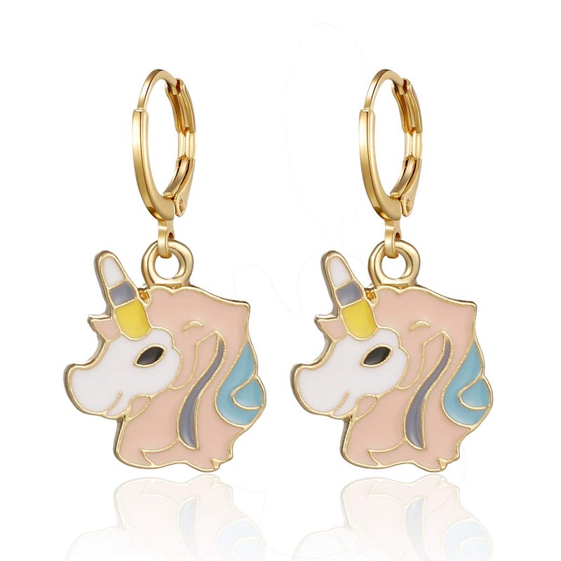 AIDSOTOU Girls Hypoallergenic Huggie Hoop Earrings with Charm Small Dangle Hoop Earrings Set for Teen Girls (16 Pairs) - Image 2