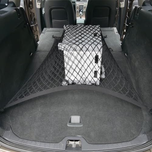 VEHIRIE Premium Cargo Net for SUV Organizer 31.5 x23.6 inches Elastic Storage Mesh Net with ABS Hooks Envelope Style Car Rear Trunk Net for Pickup Truck Bed Accessories - Image 4