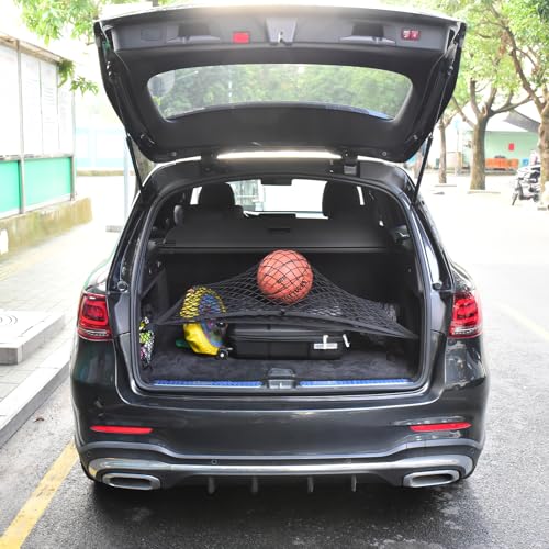 VEHIRIE Premium Cargo Net for SUV Organizer 31.5 x23.6 inches Elastic Storage Mesh Net with ABS Hooks Envelope Style Car Rear Trunk Net for Pickup Truck Bed Accessories - Image 5