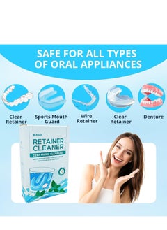 Y-Kelin 30 PCS Denture Cleaning Tablets for Aligner, Retainer Cleaner Tablets, Mouth & Night Guard, Removes Odor Oral, Work with Ultrasonic Retainer Cleaner and Retainer Cleaner Machine, Mint Flavor  - Image 3