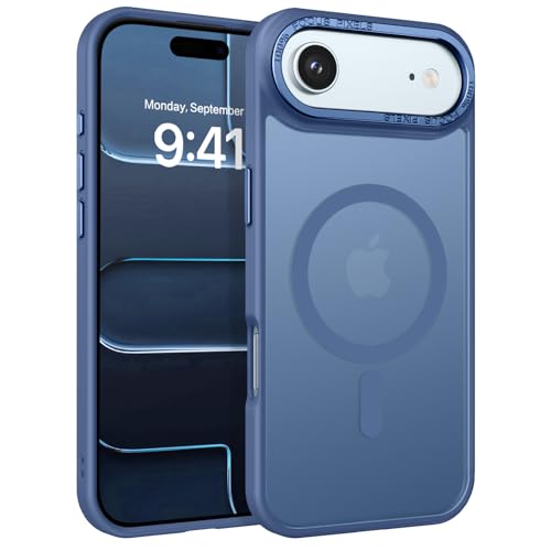 YINLAI for iPhone Air Case 6.5-inch,Magnetic Compatible with MagSafe, Slim Matte Anti-Fingerprint, Shockproof Full Body Military Grade Protection for iPhone Air Cover, Blue - Image 1