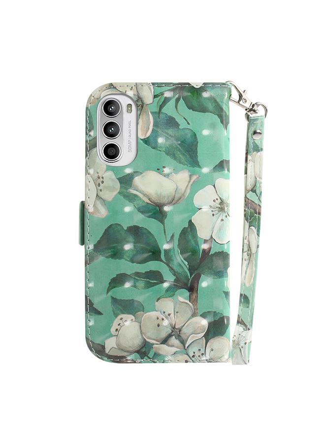 erorex Case For Motorola Moto G62 5G 3D Colored Horizontal Flip Leather Phone Case - Image 3