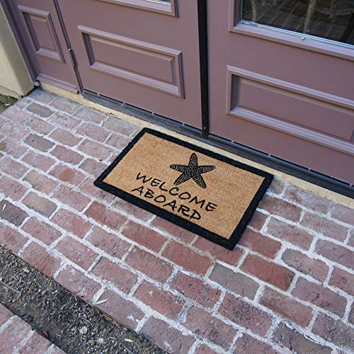 Rubber-Cal "Seaside Shell Shack – Welcome Aboard Doormat 15mm X 18" X 30" - Image 4