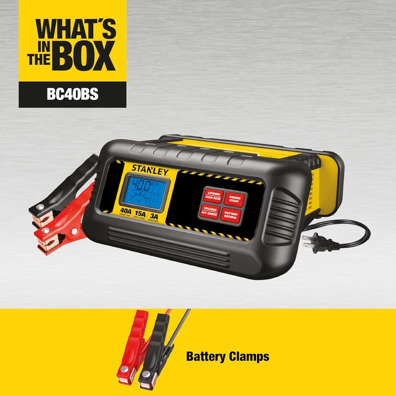 STANLEY BC40BS 40 Amp Battery Charger - Image 3