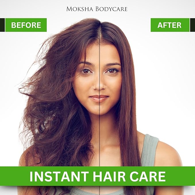 Moksha مجموعة شامبو وبلسم البيوتين للنساء والرجال شامبو نمو الشعر بالبيوتين للشعر الخفيف تكثيف الشعر مع زيت إكليل الجبل والكافيين خالي من الكبريتات للشعر الرمادي الرقيق 2x300 مل - Image 5