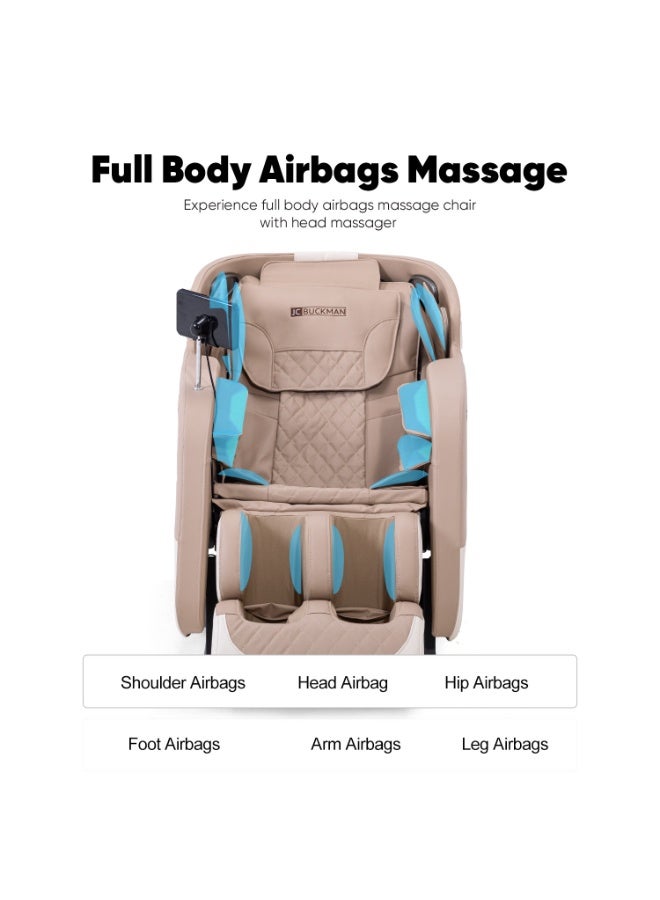 جيسي باك مان كرسي مساج لكامل الجسم من RefreshUs مع 6 برامج تلقائية ، وسائد هوائية لكامل الجسم ، مع ضمان لمدة عامين - Image 2