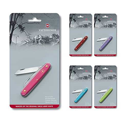 Victorinox Garden Floral Knife, Swiss Made, Straight Blade, Stainless Steel, Ice Blue - Image 3