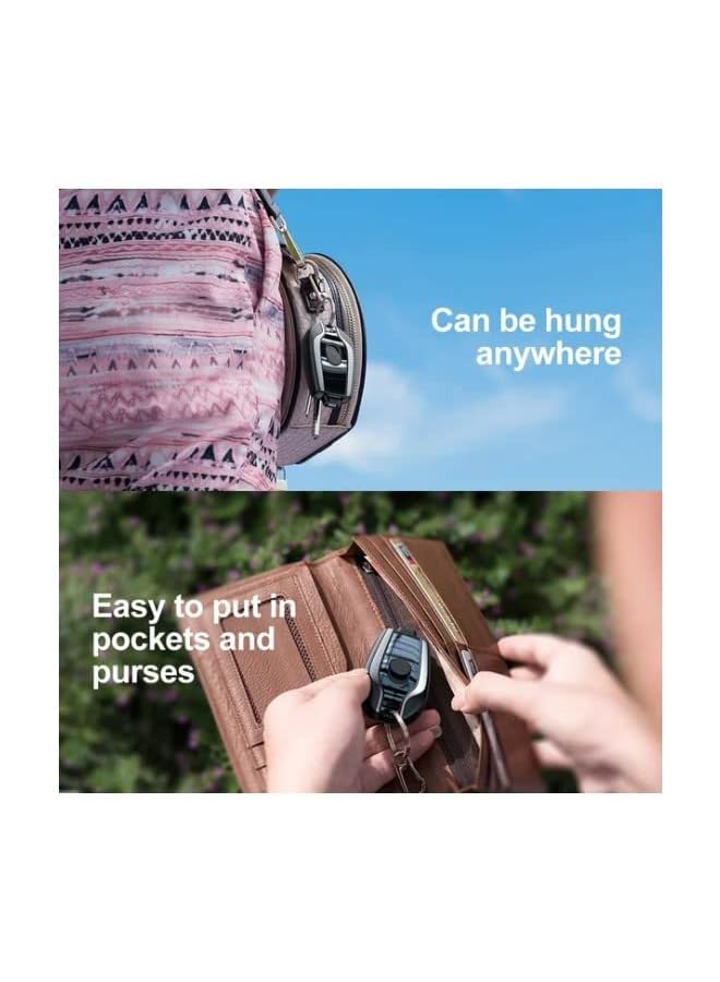 PROMASS بود طاقة طوارئ ميني، شاحن محمول لحافظة المفاتيح لجهاز آيفون، بنك طاقة خارجي فائق الصغر للشحن السريع، شاحن هاتف محمول بحلقة مفاتيح، أصغر من بطاقة (أبل، أسود) - Image 5