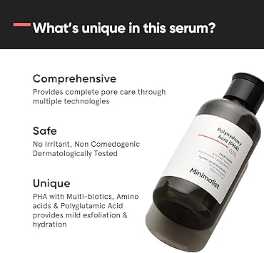 Minimalist PHA 3 Alcohol Free Face Toner 150 ml Pore Tightening Mild Exfoliation For Oily Acne Prone Sensitive Normal Skin Transparent 150 ml Pack of 1 - Image 3