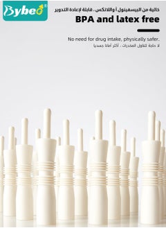 Bybeo 10 Pcs Baby Colic and Gas Relief, Constipation Relief for Newborn, Infant Gas and Colic Reliever Rod Tool, Baby Gas Passer, Instant Natural Solution, BPA Free,White  - Image 5