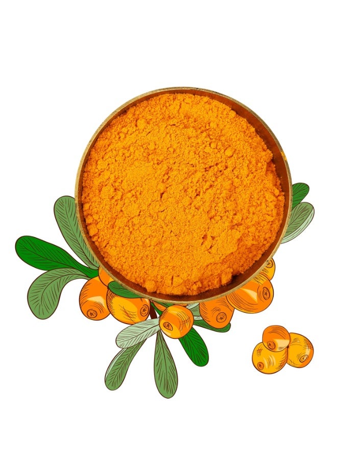 CONSA Organic Sea Buckthorn Berry Powder (200 Gram) - 100% Pure Sea Buckthorn Powder - Source of Various Vitamins & Minerals - Image 5