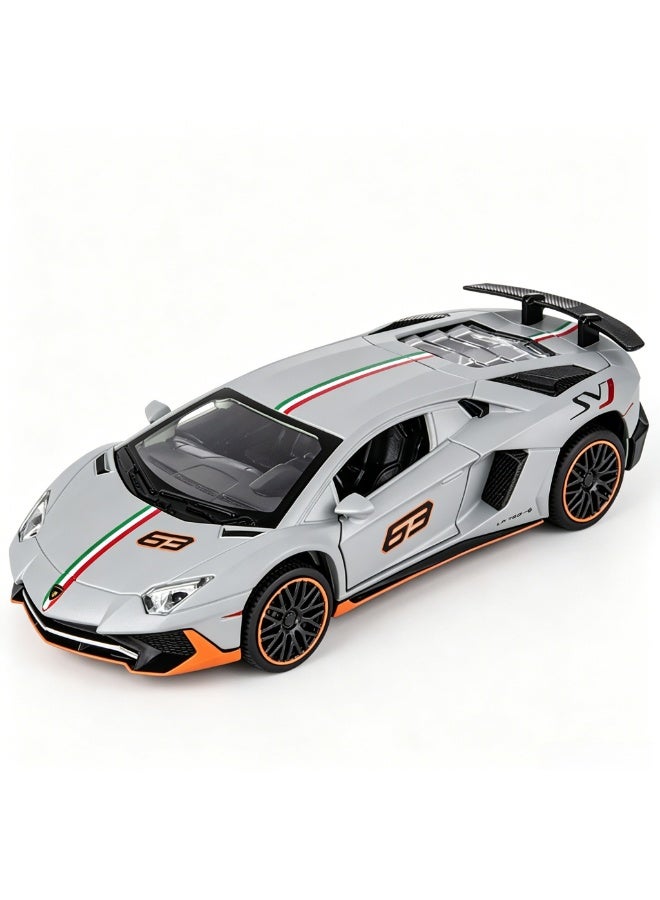 LAMBORGHINI High-Detail Alloy Car Model with Realistic Lighting  Sound Effects, 1:32 Scale Die-Cast Vehicle, Collectible Display Model for Adults  Kids - Image 1