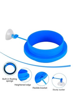 Generic 3 Pack Fish Feeding Rings Round, Square and Round Height Upgraded, Floating Food Feeder with Suction Cup for Aquarium Fish Tank  - Image 5
