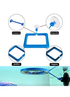 Generic 3 Pack Fish Feeding Rings Round, Square and Round Height Upgraded, Floating Food Feeder with Suction Cup for Aquarium Fish Tank  - Image 4