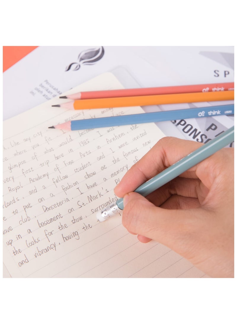 Deli 12-Piece HB Graphite Pencils With Eraser Tips - Image 3