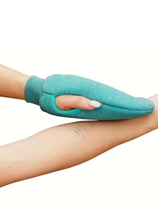 Loquat Luxury 3-in-1 Complete Bath Skin Care Loofah Set - Soft Mesh Bath Loofah, Double-Sided Exfoliating Glove, and Back Scrubber Strap for Deep Massage and Cleansing - Multiple Colors - Image 4