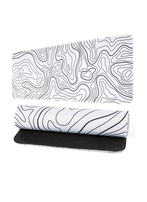 Large Mouse Pad, 900*400mm Size, Anti-Skid Gaming Mouse Pad, Office Desk Mat Desk Pad, for Computers Laptop Blue/White Gradient Design, for Gamers and Professionals