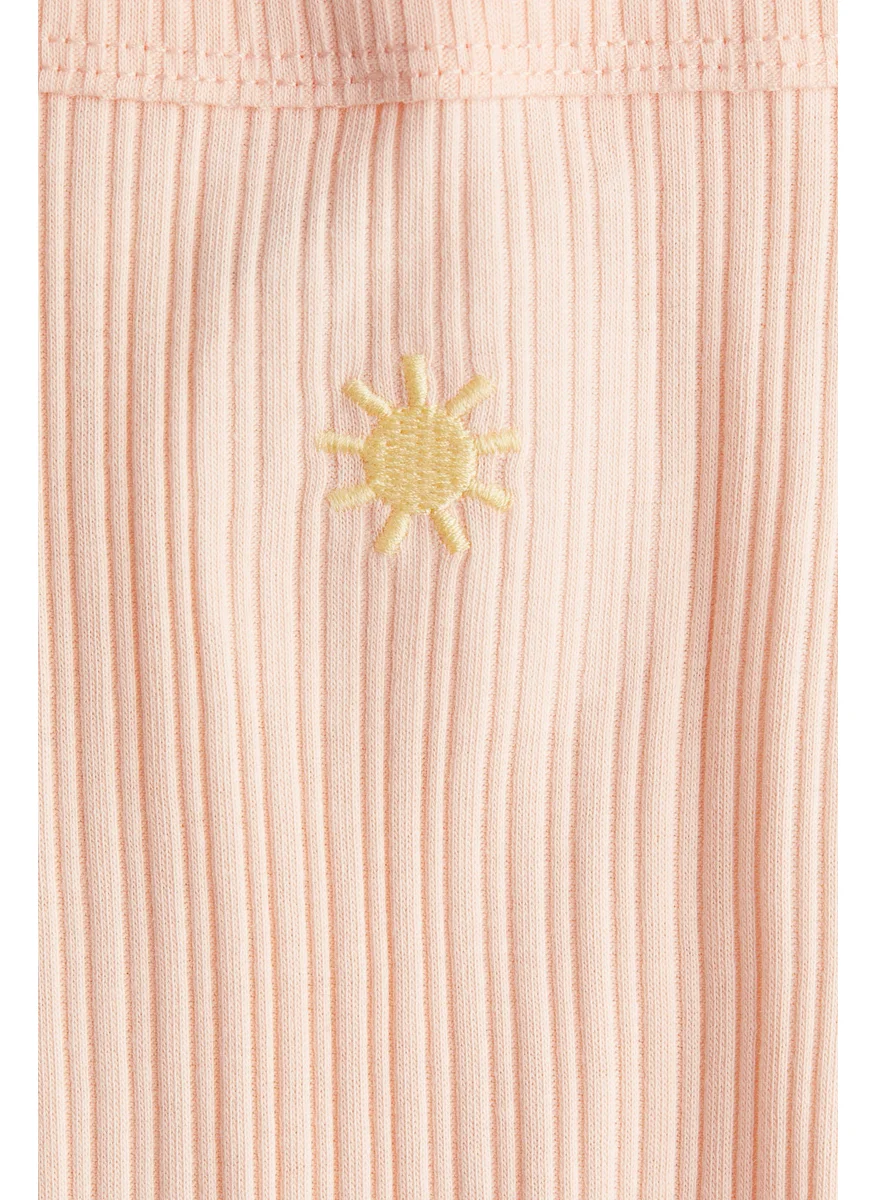 H&M Embroidery-Detail Strappy Top
