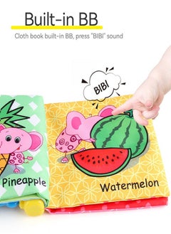 Generic Baby's First English Book, Nontoxic Fabric Cloth Books for Toddlers, Infants, and Kids Teething Crinkle Soft Sensory Book Early Education Toys  - Image 2