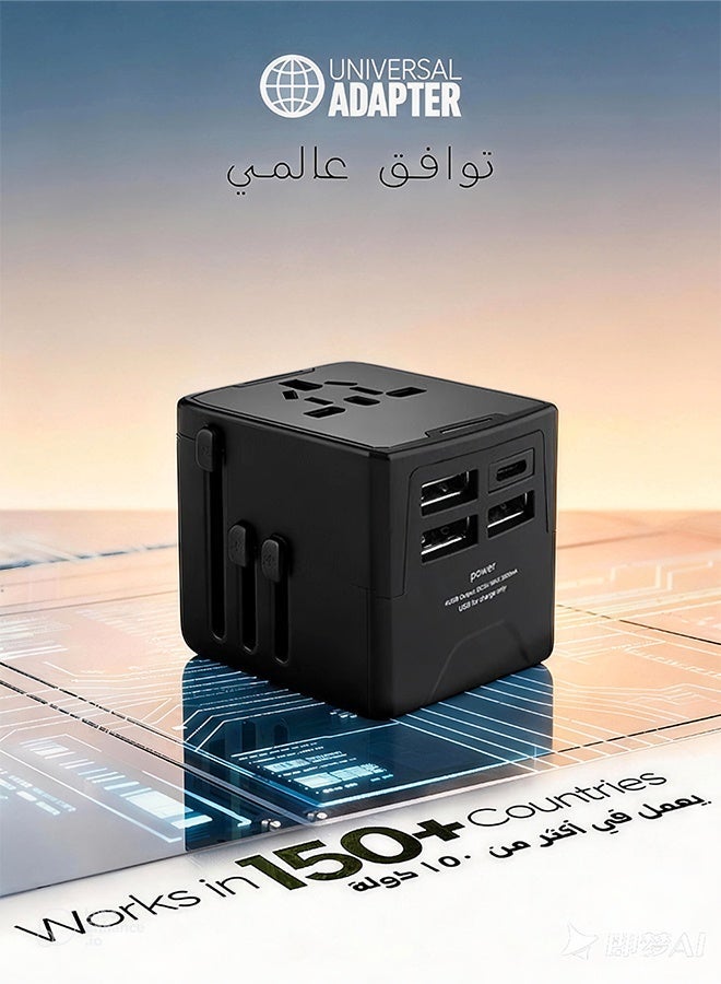 acecoat Acecoat International Power Travel Plug Adapter 5 In 1 Z5A68004DD471232EBA3FZ