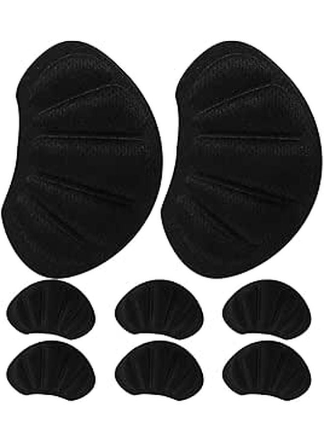 Black Anti Slip Heel Protectors Cushion Pads 4 Pairs for High Heels and Boots - Image 1