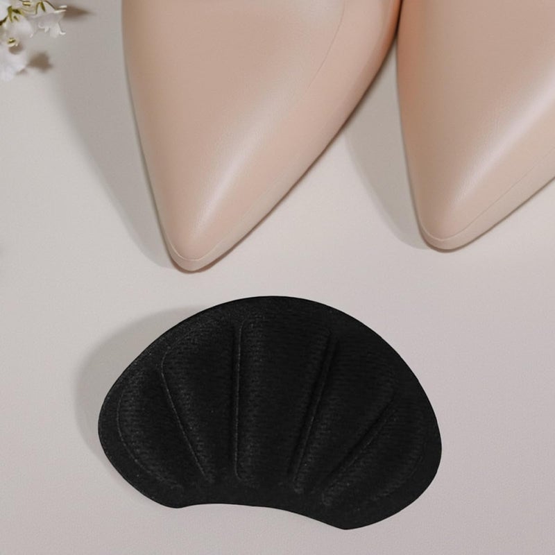Black Anti Slip Heel Protectors Cushion Pads 4 Pairs for High Heels and Boots - Image 5