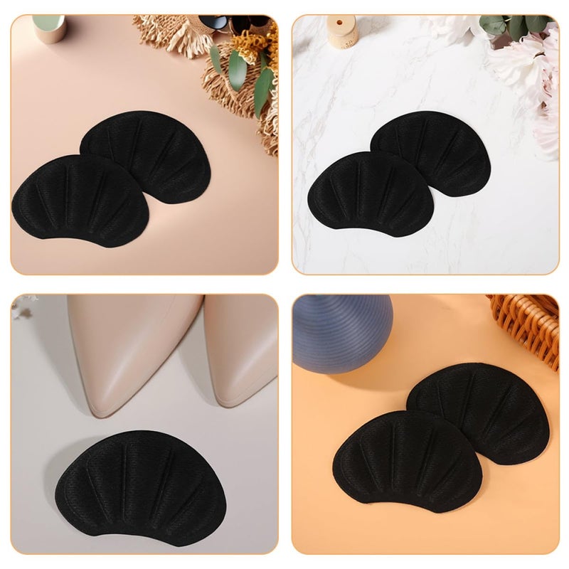 Black Anti Slip Heel Protectors Cushion Pads 4 Pairs for High Heels and Boots - Image 4