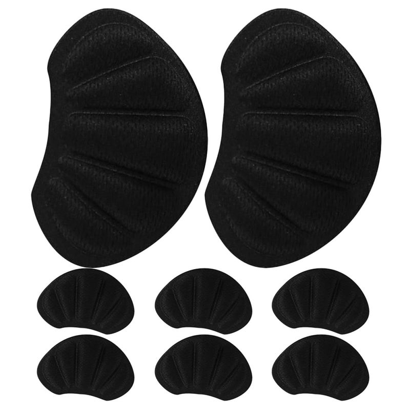 Black Anti Slip Heel Protectors Cushion Pads 4 Pairs for High Heels and Boots - Image 2