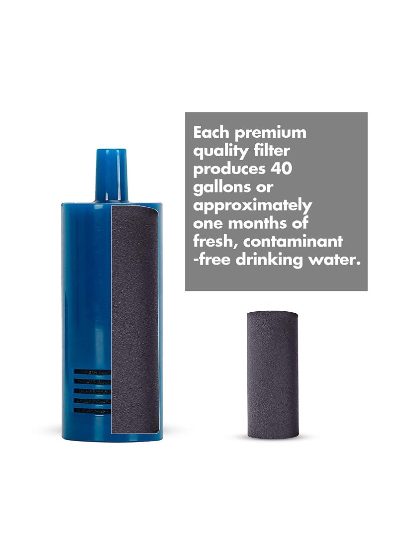 Generic - Water Filters for Hydro Flask Water Bottle, 2 Month or 40 Gallons Supply Per Filter (3 Filters) - Image 1