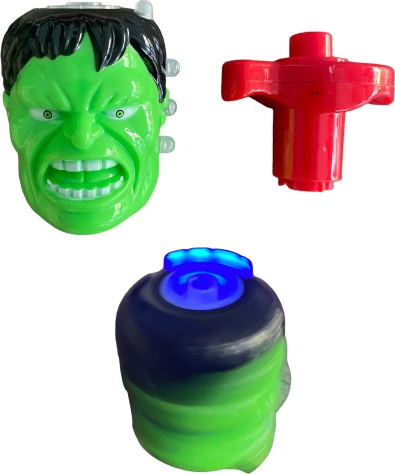 Sıfır312 Zero312 Spinning Top Toy with Hulk Character with Music and Light - Naughty Topaç