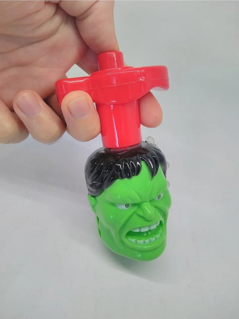 Sıfır312 Zero312 Spinning Top Toy with Hulk Character with Music and Light - Naughty Topaç