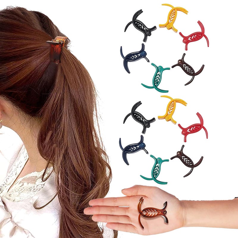 BIRDWARE Medium-Size Multi Color Imported Acrylic Material Butterfly Hair Clips For Women | Hair Clutchers - Image 1