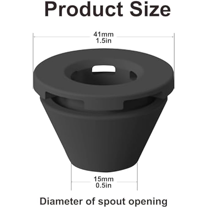 NALACAL صانعة القهوة فوهة مضادة للتسرب مصنوعة من السيليكون الآمن غذائيًا تمنع القهوة من التناثر حول فوهة قهوة قابلة لإعادة الاستخدام وواقية من التناثر لماكينة Keurig KMini سهلة التنظيف وملحقات ماكينة القهوة - Image 5