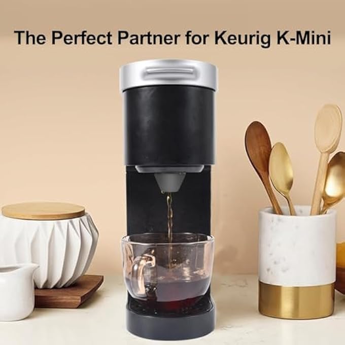 NALACAL صانعة القهوة فوهة مضادة للتسرب مصنوعة من السيليكون الآمن غذائيًا تمنع القهوة من التناثر حول فوهة قهوة قابلة لإعادة الاستخدام وواقية من التناثر لماكينة Keurig KMini سهلة التنظيف وملحقات ماكينة القهوة - Image 4