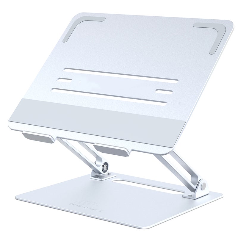 Adjustable Laptop Stand Laptop Riser with Heat-Vent to Elevate Laptop Aluminum Notebook Holder Compatible for MacBook Pro/Air, Surface Laptop, Dell XPS, HP, Samsung, Lenovo and Other 11-17.3 In - Image 1