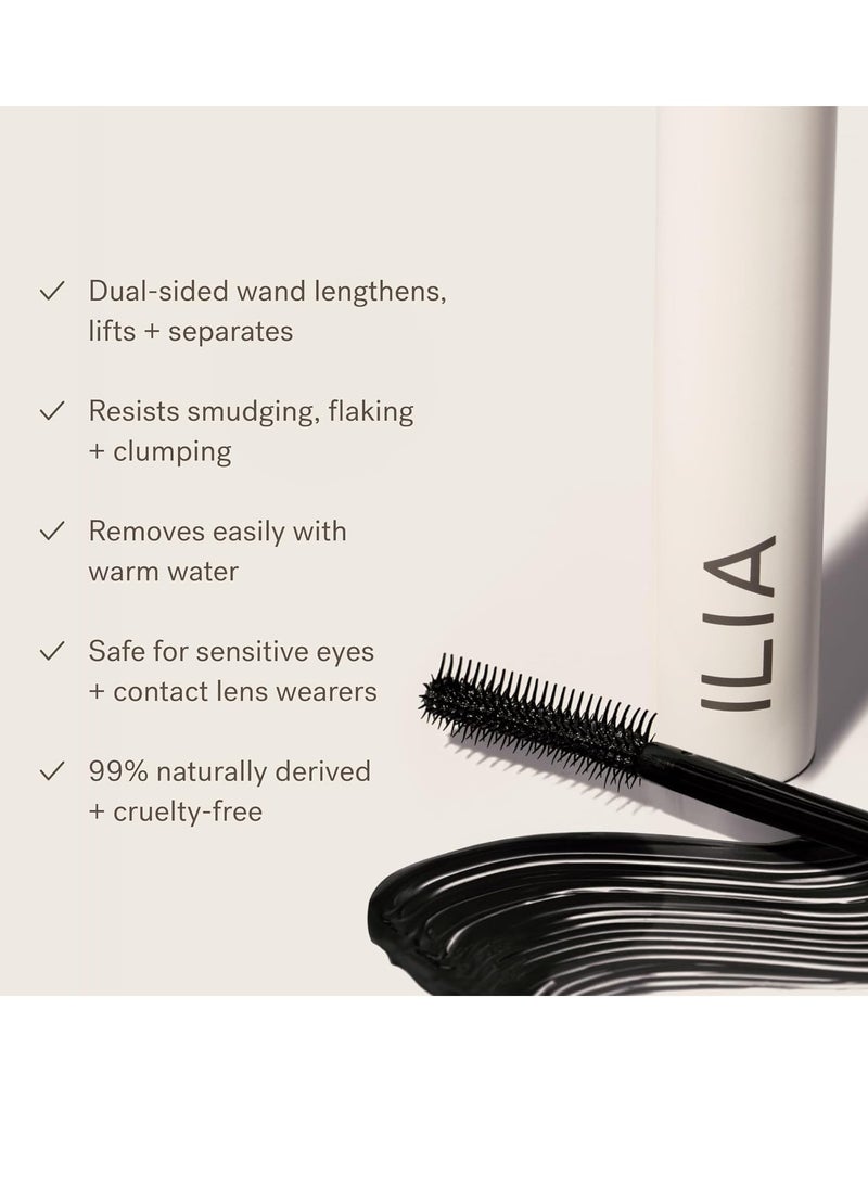 ILIA ILIA - Limitless Lash Mascara | Non-Toxic, Cruelty-Free, Lightweight & Nourishing, Flake + Smudge-Resistant, Clean Mascara, Ophthalmologist-Tested, Safe For Sensitive Eyes  - Image 4