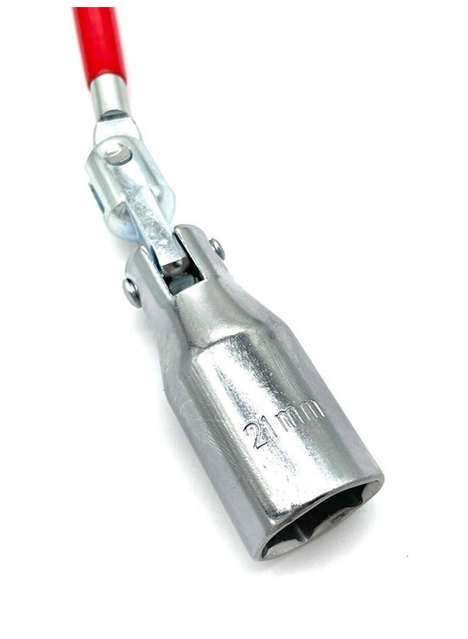 أوسكو مفتاح بواجي مقاس 21 أداة أساسية لكل ميكانيكي محترف أو صاحب سيارة يهتم بصيانة محركه بنفسه. تم تصميمه بدقة عالية ليوفر لك قوة ومتانة في فك وتركيب بواجي السيارات بسهولة وسرعة. مصنوع من مواد قوية مقاومة للصدأ والتآكل لضمان عمر طويل وأداء موثوق. - Image 3