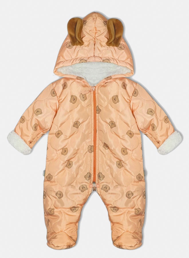 BabyShoora Baby Unisex Waterproof Fur Lined Winter Bodysuit - Image 1