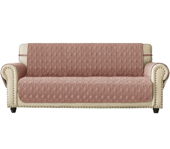 COUCH SOFA COVER SOFA SLIPCOVER 100 WATERPROOF NONSLIP QUILTED FURNITURE PROTECTOR SLIPCOVER FOR DOGS CHILDREN PETS SOFA SLIPCOVER MACHINE WASHABLE PINK 68
