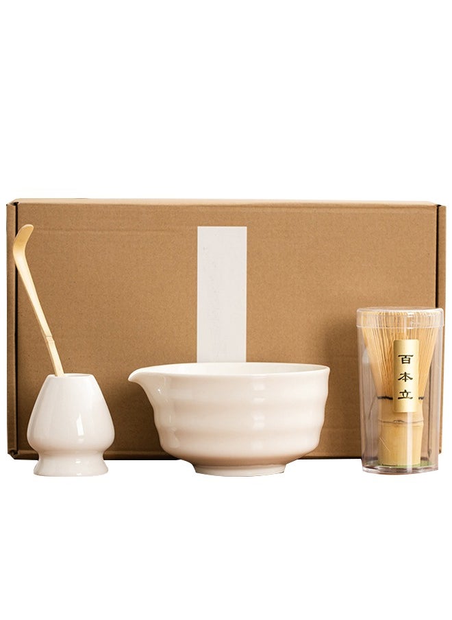 Al Aoyama - 4-Pcs Matcha Kit Set， Japanese Tea Making Tools - Image 1