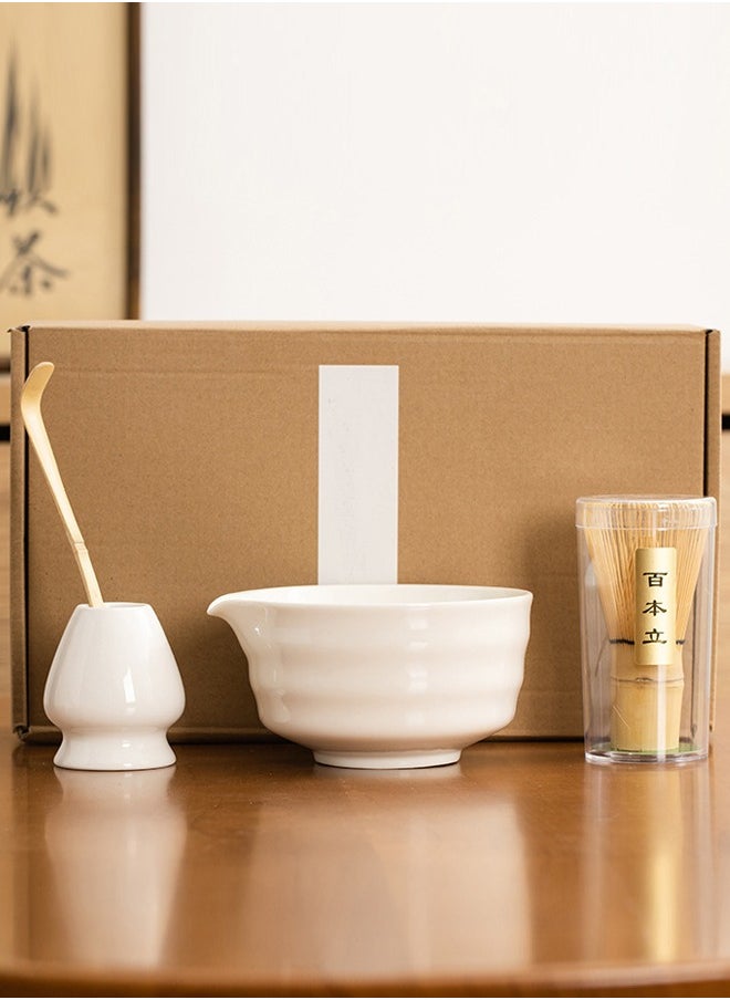 Al Aoyama - 4-Pcs Matcha Kit Set， Japanese Tea Making Tools - Image 1