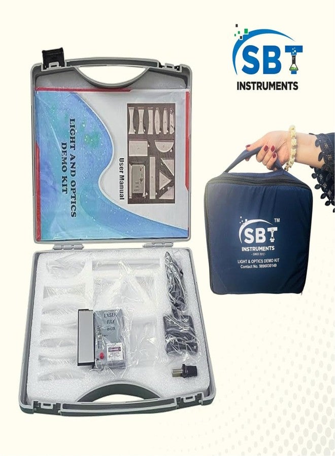 SBT Instruments Light and Optics Class Demo Kit - | 12 Acrylic Lenses, Ray Box with 5, 3 & 1 Light Beam configration, Practice Sheets | Physics for Class 9-12 with Digital Caliper Combo of 2 pcs - Image 4