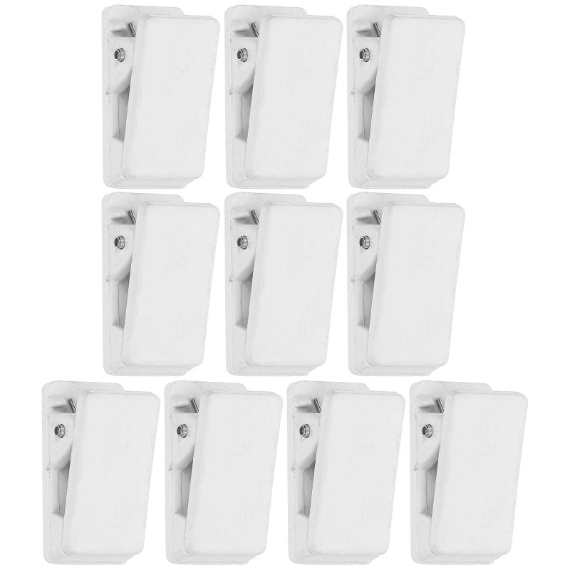 10pcs Id Card Clips With Spring Badge Clips For Name Tags Magnetic Badge Clips Name Badge Spring Clips Id Card Clips Spring Clips For Badge - Image 5