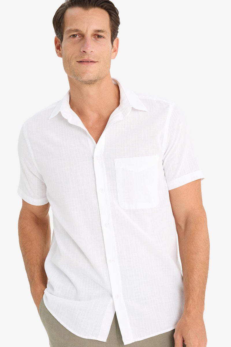 DeFacto Man Regular Fit Polo Collar Short Sleeve Shirt - Image 3
