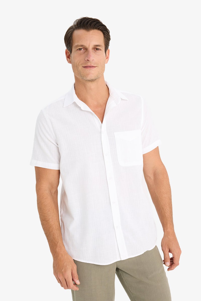 DeFacto Man Regular Fit Polo Collar Short Sleeve Shirt - Image 4